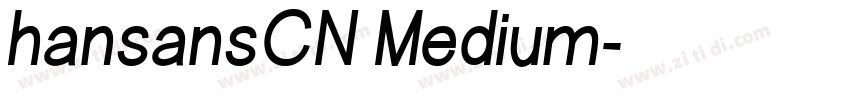 hansansCN Medium字体转换